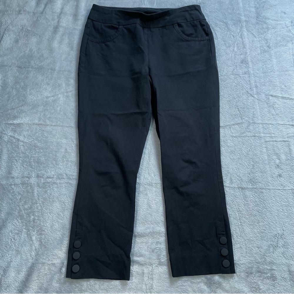 Soft Surroundings Pants XSP XS Petite Superla Stretch‎ Crop Slimming Black